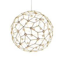 Golden 5462-24 NBS - Golden Lighting Spheris Integrated LED 24in Pendant in Natural Brass